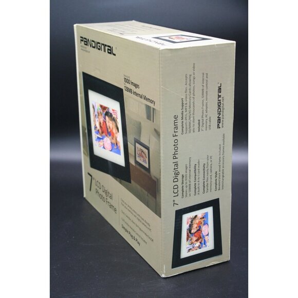 ✅ Pandigital 7" LCD Digital Photo Frame PAN7001W01 New ✅ - Picture 7 of 7